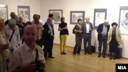 Свечено отворање на Изложбата на Светската галерија „Остен" во Галеријата на уметничката критика во Прага.
