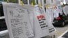 MANS protests outside government headquarters in Podgorica.