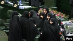 Iranian Nader Ghazipur's controversial comments came just as it seemed likely that a record number of of women would gain seats in parliament following elections on February 26. 