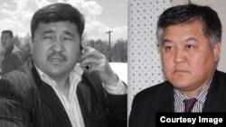 Кыргызстанские оппозиционные политики Кубанычбек Кадыров и Бектур Асанов (справа).