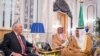 Saudi Arabia's King Salman bin Abdulaziz Al Saud meets with U.S. Secretary of State Rex Tillerson in Jeddah, Saudi Arabia July 12, 2017