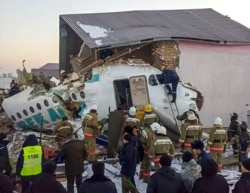 Avioni i rrëzuar në Kazakistan.