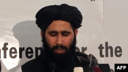 Mohammad Naim, the official spokesman for the Taliban's political office in Qatar. (file photo)