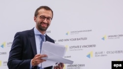 Украина депутаты Сергей Лещенко. Киев, 19 тамыз 2017 жыл.