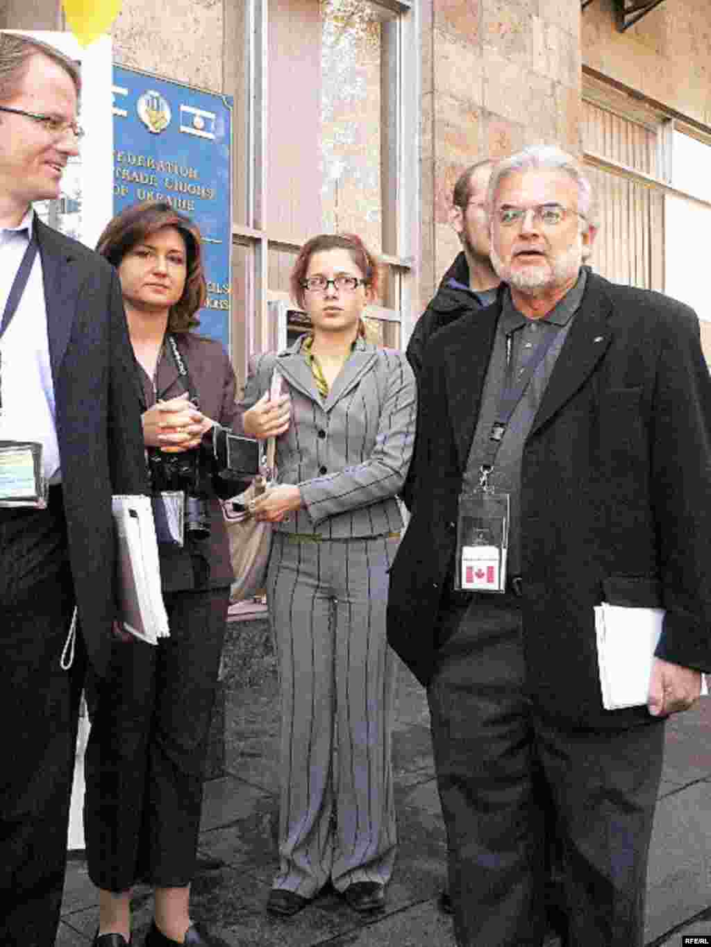 International election monitors in Ukraine for the voting include 700 people from the Organization for Security and Cooperation in Europe (OSCE)