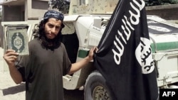 An undated picture taken from the February 2015 issue of the Islamic State (IS) group's online English-language magazine purportedly shows Abdelhamid Abaaoud, also known as Abu Umar al-Baljiki.
