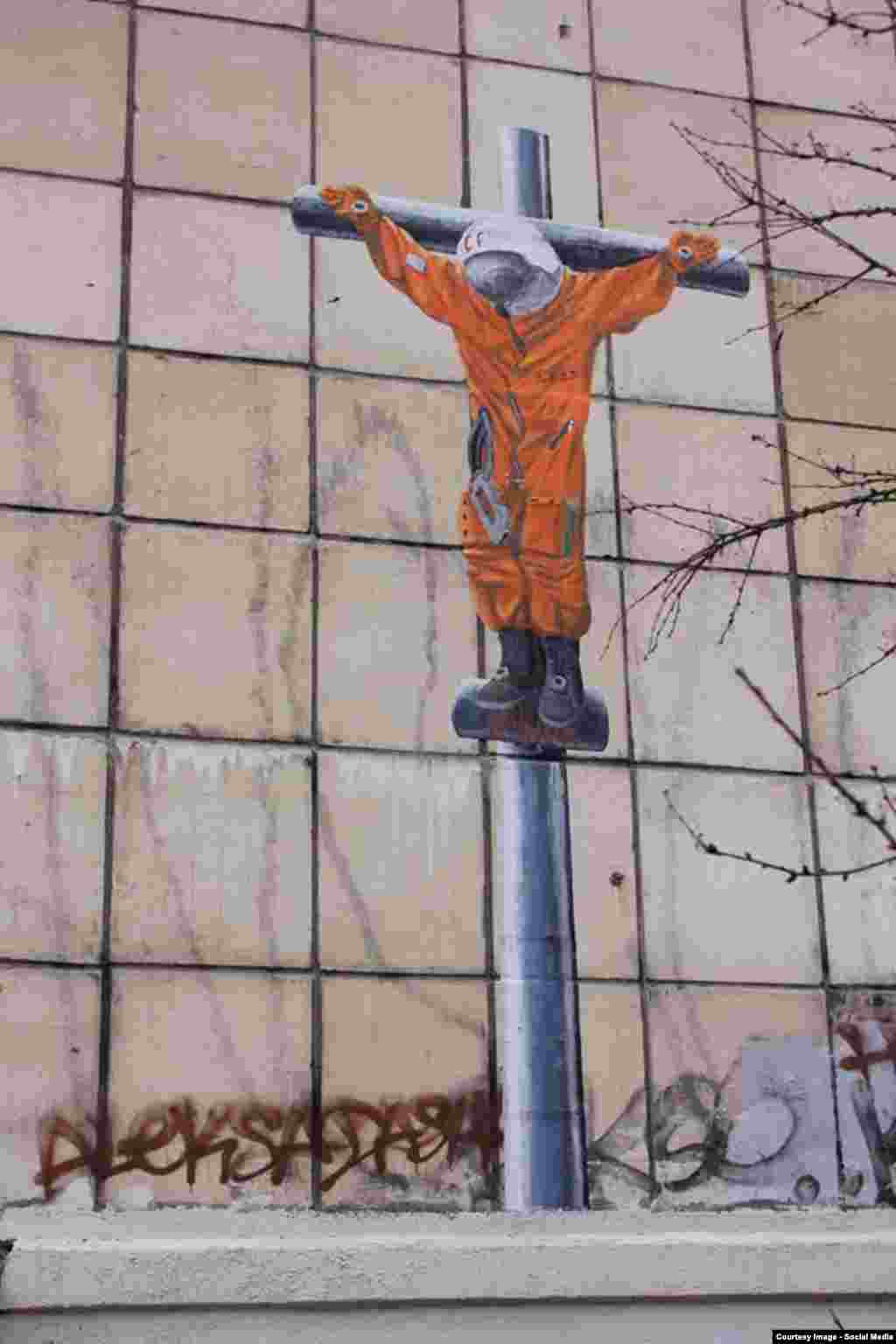In 2015, Cosmonautics Day coincided with the Orthodox Easter. A Perm-based artist, Aleksandr Zhunev, depicted Gagarin crucified to mark the coincidence. He explained this gesture by saying that science and religion had been in opposition to each other, but now science had started to lose out in public opinion.&nbsp;