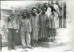 Prizonieri după eliberarea din Auschwitz