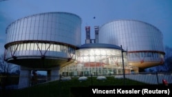 France -- The building of the European Court of Human Rights is seen in Strasbourg, March 26, 2019. 