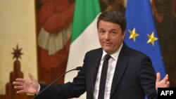 Matteo Renzi najkon objave rezultata referendum, 4. decembar 2016.