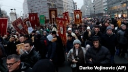 Litija 8 januara, Beograd, arhivska fotografija