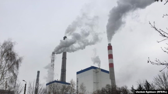 ТЭЦ города Бишкека. 30 января 2018 года.