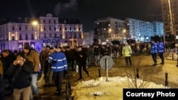 Антикоррупционный протест в столице Румынии Бухаресте, 20 января 2018 года