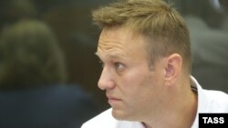 Российский оппозиционный политик Алексей Навальный в суде Москвы. 1 августа 2016 года.