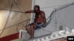 Алексей Макеев после беспорядков у его дома в Мексике