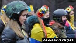 Революція гідності. Учасники Самооборони Майдану, Київ, 16 лютого 2014 року (ілюстраційне фото)