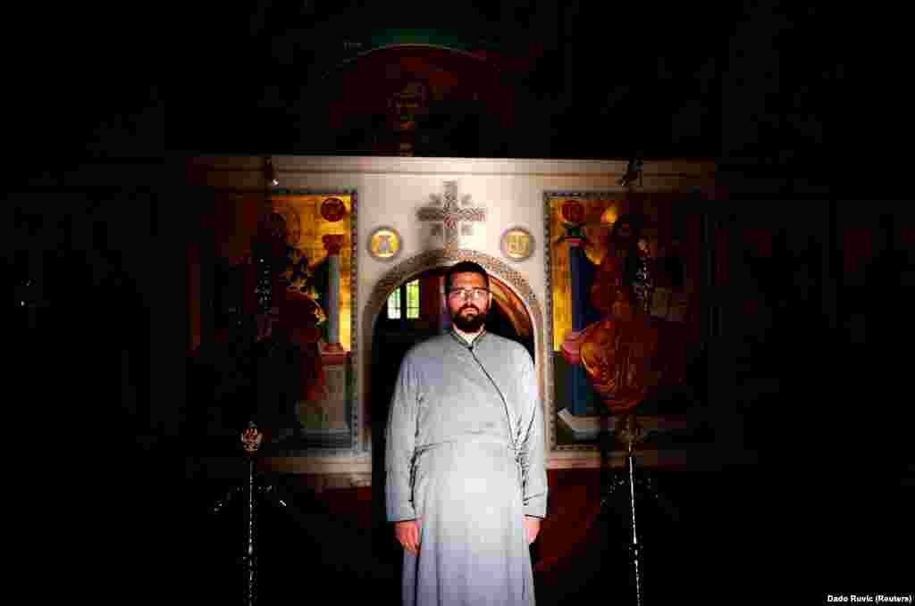 Hierodeacon Nektarije at the Serbian Orthodox monastery in Zitomislici. &quot;It is very important that we have different cultures and religions here. Because of this we can easily build and maintain our own identities,&quot; he says.