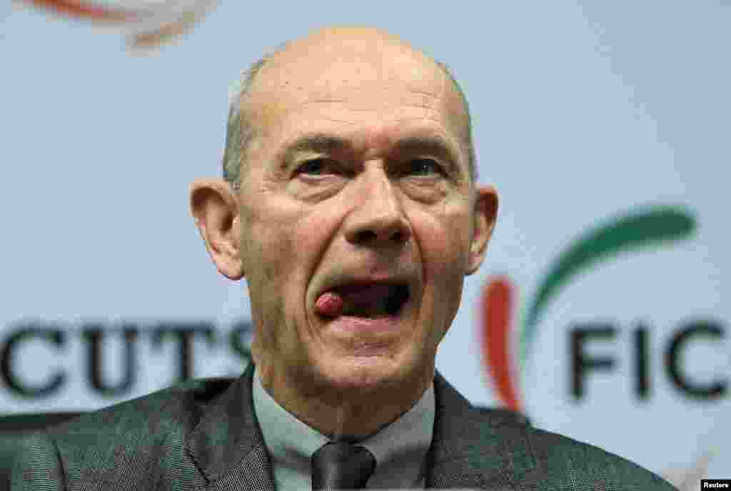 India -- Pascal Lamy, director-general of the World Trade Organization (WTO), attends a conference organised by the Federation of Indian Chambers of Commerce and Industry (FICCI) in New Delhi, 29Jan2013