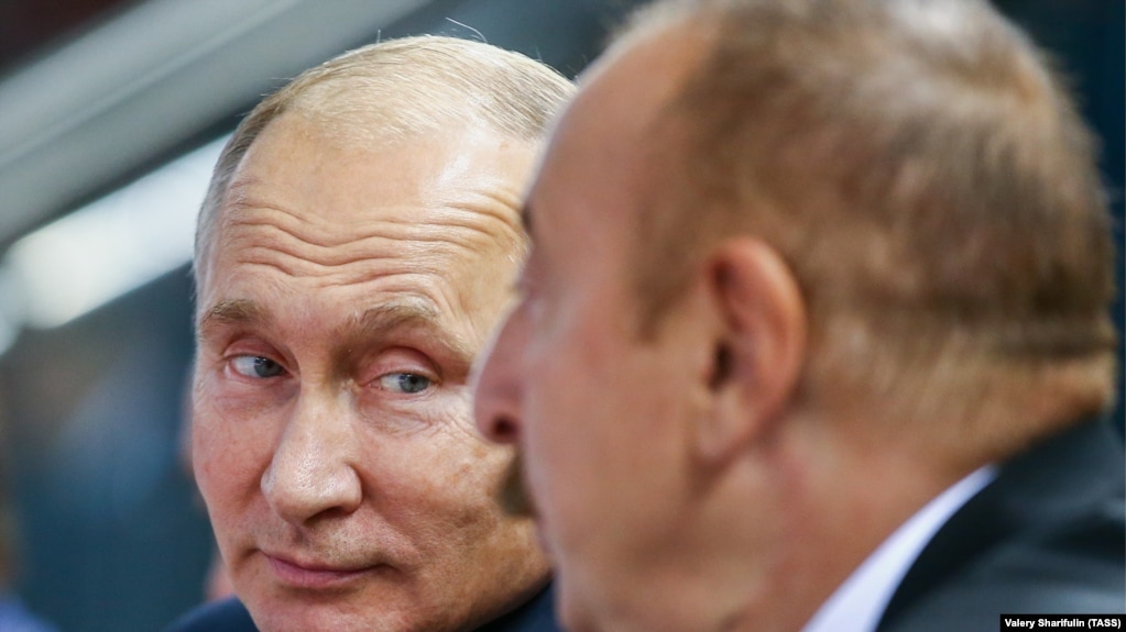Владимир Путин и Ильхам Алиев