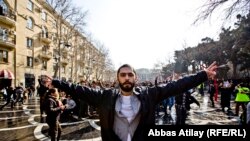 Protestors took to the streets of Baku, Azerbaijan March 10, and RFE/RL was in the thick of the demonstration to get the story.