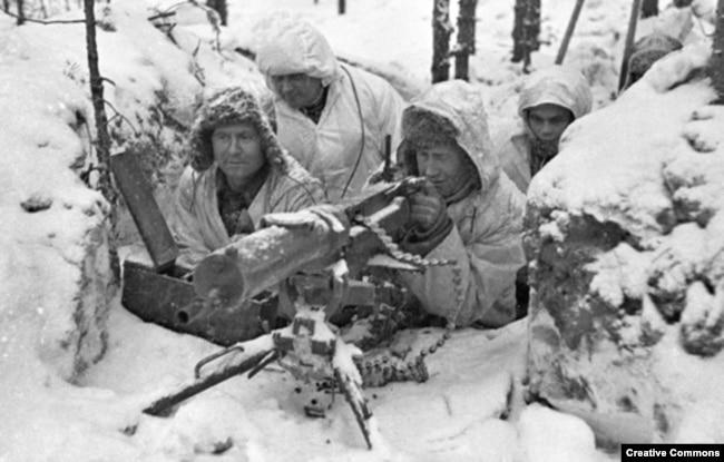 Finnish troops during the Winter War with the Soviet Union in 1939-40.