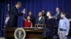 Barak Obama u Beloj kući nakon izlaganja inicijative za suzbijanje oružanog nasilja u SAD
