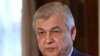 Russian special envoys to Syria Aleksandr Lavrentiev gives an interview on the sidelines of the Congress of Syrian National Dialogue, Moscow, January 29, 2018