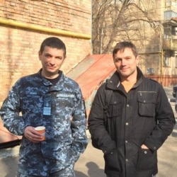 Юрій Федаш (ліворуч) і Роман Семісал. Фото зі сторінки у фейсбуці Тимура Ященка