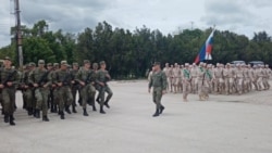 Російські рятувальники репетирують парад у Криму, 15 червня 2020 року
