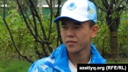 Абылайхан Жусипов, боксер из Казахстана, участвующий в юношеских Олимпийских играх в Нанкине. 14 августа 2014 года.