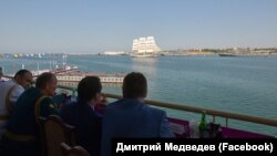 Під час святкування дня флоту Росії в Севастополі, яке відвідали чехи, 29 липня 2018 року