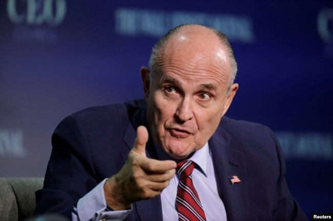 Rudy Giuliani, the former mayor of New York City