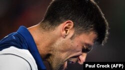 Serbia's Novak Djokovic (pictured) will face Russia's Karen Khachanov in the finals of the Paris Masters.