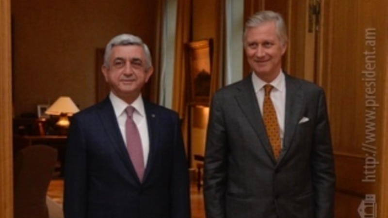 Հայաստանի նախագահը Բրյուսելում հանդիպում է ունեցել Բելգիայի թագավորի հետ