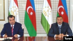 Տաջիկստանի և Ադրբեջանի նախագահներ Էմոմալի Ռահմոն և Իլհամ Ալիև, արխիվ