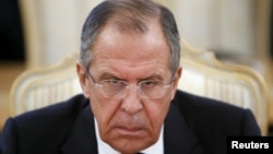 The surname of Sergei Lavrov, the long-serving Russian foreign minister who has been a prominent and outspoken figure since the crisis erupted between Ukraine and Russia nearly two years ago, was translated as "sad little horse."