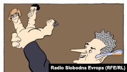 Karikatura "Viktorija" Predraga Koraksića Coraxa