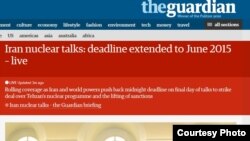 خبر روزنامه گاردین در مورد تمدید مهلت مذاکرات