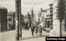 Улица в Харбине, открытка 1930-х годов