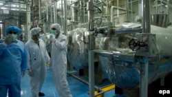 IAEA technicians inspect the site of a uranium conversion plant in Isfahan, Iran. (file photo)