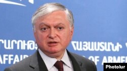 Armenia -- Foreign Minister Edvard Nalbandian at a press conference in Yerevan, 02Sep2009 