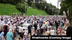 Верующие УПЦ МП, 27 июля 2018 года, Киев