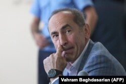 Robert Kocharian in court in Yerevan on May 13