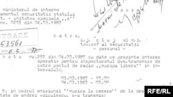 O notă a Securității din Cluj datată 4 martie 1987.