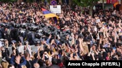 Акції протесту в Єревані, 22 квітня 2018 року