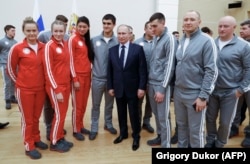 Владимир Путин и спортсмены
