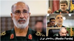 The commander of IRGC’s regional HQ in the West of Iran “Najaf-e Ashraf”, Mohammad Nazar Azimi and his provincial depuies Bahman Reyhani (Kermanshah), Mazahar Majidi (Hamedan), and Jamal Shakarami (Ilam).