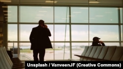 Businessman in airport