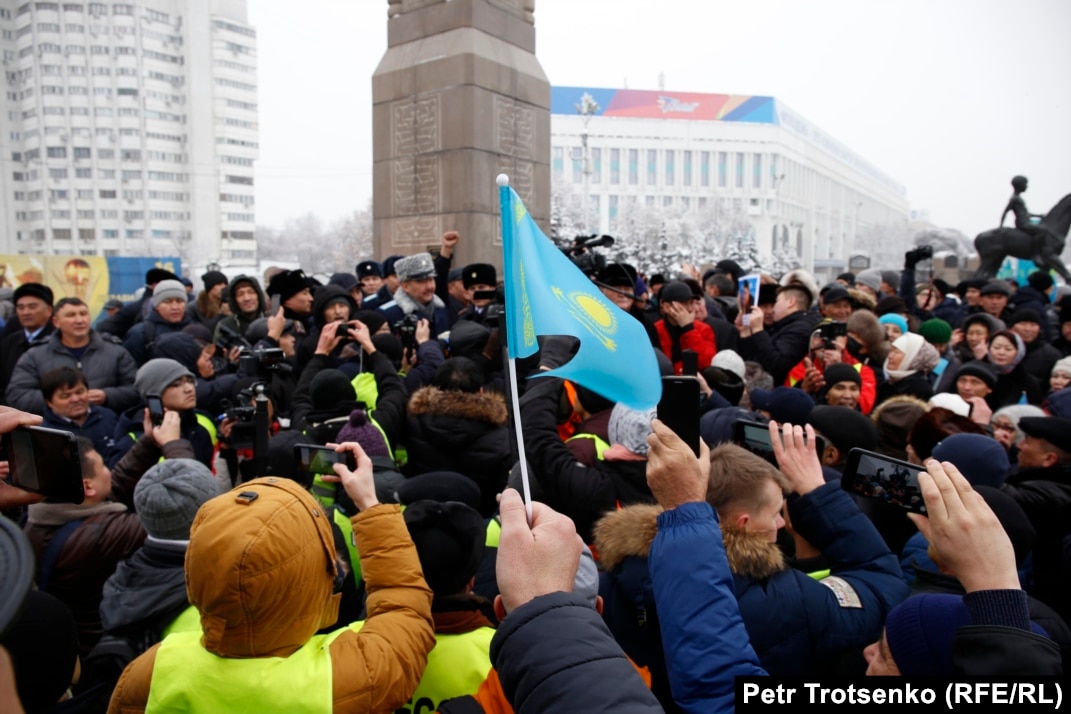 Old Man, Go Away!' Dozens Detained At Kazakh Protests