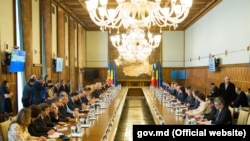 Ședința comună a guvernelor Republicii Moldova și României, București, 22 noiembrie 2018, imagine de arhivă.